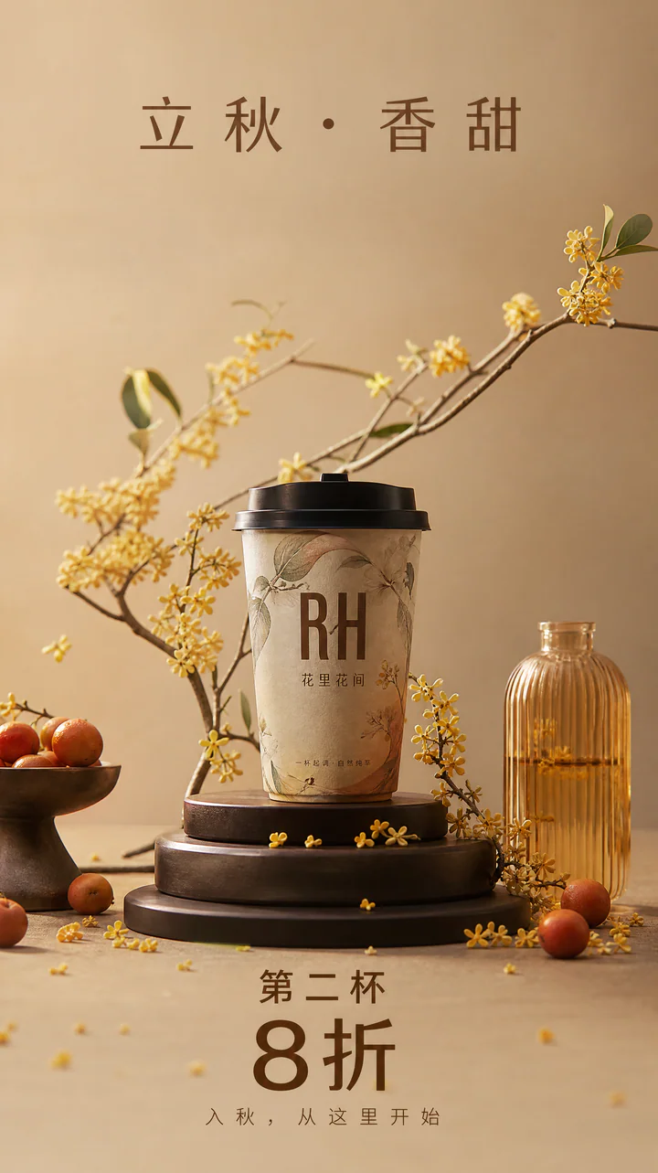 Tea Beverage Marketing Poster