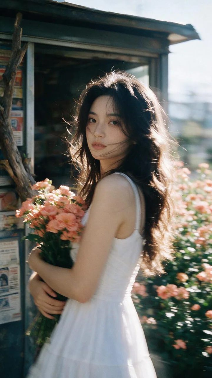 Film Floral Mood Portrait